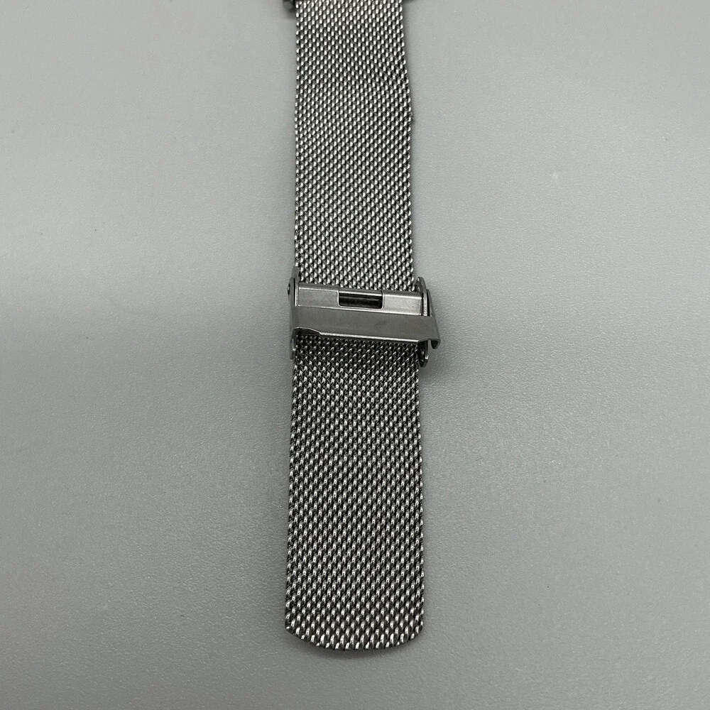 Skagen Signatur Mens Watch 40mm Gray Dial Mesh Stainless Steel New Battery